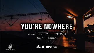 "You're Nowhere" - Joji x Adele Type Beat x Lewis Capaldi | Sad Piano Only Ballad Instrumental