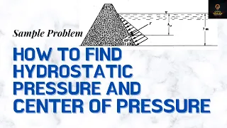 Sample problem on hydrostatic pressure on plane surfaces | Fluid Mechanics Lesson 9