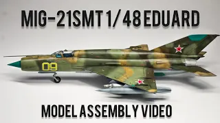 MiG-21SMT Eduard 1/48 - сборка модели/model assembly