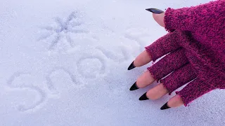 ASMR Snow Crunching & Fast Ice Scratching ❄️☃️(So Cold!)