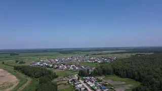 Село Большое Сорокино, Сорокинский район, Тюменская область с высоты