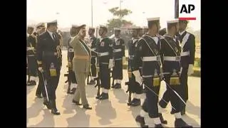 Musharraf saying goodbye to troops before taking off uniform