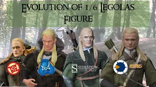 Evolution of 1/6 scale Legolas figure; Toy Biz, DiD, Sideshow, Asmus