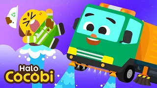 Lagu Truk Pembersih Jalan | Lagu Mobil Anak | Car Songs for Kids | Halo Cocobi