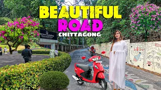 Most Beautiful Green Road in Chittagong City Bangladesh, Badshah Mia Road, Travel, HDR Walking Tour