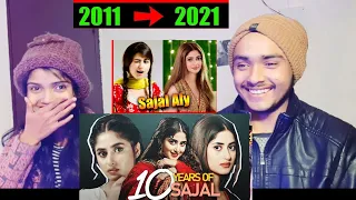 Indian Reaction On 10 Years of Sajal Aly - Reaction @IndianSisBroReaction