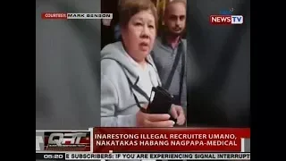 QRT: Inarestong illegal recruiter umano, nakatakas habang nagpapa-medical sa Maynila