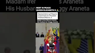 Madam Irene Marcos Araneta and Sir Greggy Araneta spotted sa Funeral Queen Elizabeth II #bbm