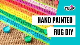 DIY Hand-Painted Rug