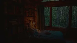 Rain Sleep ASMR☔Rain Sound On Window with Wind Sounds🛏️Help Sleep, Study and Relaxation, Meditation