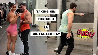 CAN MY BOYFRIEND HANDLE MY LEG DAY? // Raw & brutal leg  workout