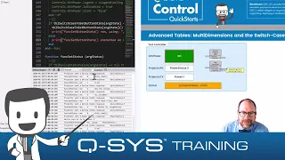 Q-SYS Control QuickStarts: Multidimensional tables and Lua's version of the switch-case