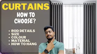 How to choose correct CURTAINS & CURTAIN ROD for your house. Curtain Mistakes made by people. Hindi