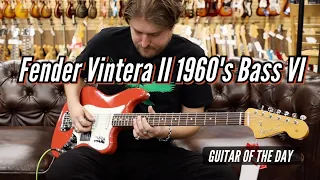 Fender Vintera II 1960's Bass VI Fiesta Red | Guitar of the Day