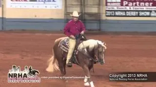 Wimpys Memorabilia ridden by James Morgan - 2013 NRHA Derby (NP Finals)