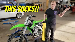 The "BIGGEST" PROBLEM with my KX450 SOLVED! (Drop Kit Install)