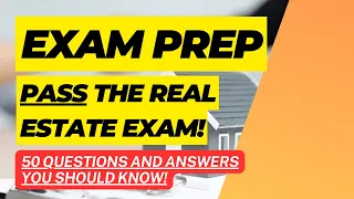 Real Estate Exam 2024  - Pass The Exam with 50 Questions And Answers