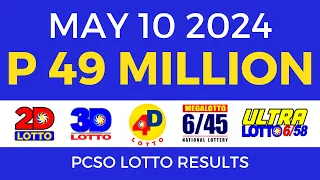 Lotto Result Today 9pm May 10 2024 | Complete Details