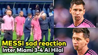 Messi sad reaction as Inter Miami lost 4-3 vs Al Hilal