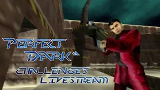 Perfect Dark N64 - All Challenges Livestream - Real N64 Capture (UltraHDMI)
