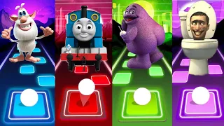 Booba vs Thomas Train EXE vs Grimace Shake Monster vs Skibidi Toilet | Tiles Hop