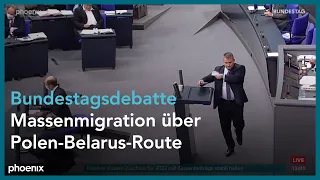 Bundestagsdebatte zur Massenmigration über die Polen - Belarus-Route am 18.11.21