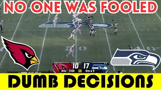 Dumb Decisions: The DUMBEST FAKE PUNT of Week 7 | Cardinals @ Seahawks (2023)