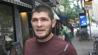 UFC Champ Khabib Says He'll Fight Conor McGregor In the Street