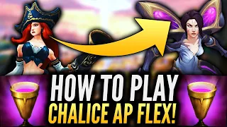 GAMEPLAY GUIDE ON HOW TO PLAY CHALICE AP FLEX | TFT Set 6 Patch 12.1 Ranked Meta