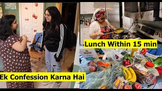 Ek True Confession Karna Hai !!!  | 15 Min. Lunch Menu | Grocery Haul | Simple Living Wise Thinking