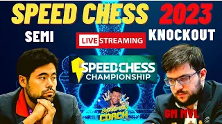 SINO MAKAKALABAN ni Magnus sa FINALS?  NAKAMURA OR MVL?  Speed Chess Championship 2023 Semi!