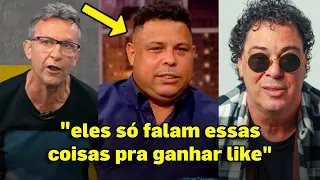 TRETA! RONALDO FENÔMENO HUMILHA NETO E CASAGRANDE AO VIVO