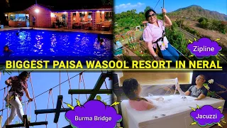 Anandi resort Neral Karjat | All Meals included | Jacuzzi in room | Zipline, Burma Bridge, Pool ..