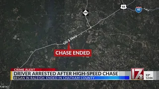 Driver arrested after high speed chase and shooting at Raleigh apartments