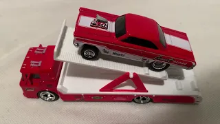 Hot Wheels 1965 Mercury Comet Cyclone & Ford C-800 (2021 Car Culture Team Transport | Comet Racing)