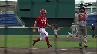 Joshua Overbeek 3 RBI Double Nebraska Indiana Baseball Big Ten Tournament 5/25/24