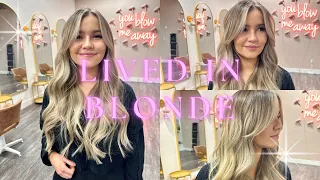 Teaching my hair school students a LIVED IN BLONDE! | JZ STYLES
