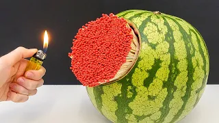 ГИГАНТСКИЙ ВУЛКАН из 50 000 спичек и арбуза 🍉💥