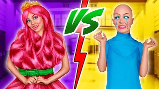I Made The Dress out Of Hair! RICH VS POOR GIRL Hair Struggles!💥 TIKTOK GADGETS for Makeover