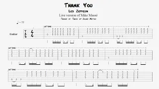 Led Zeppelin - Thank You Guitar TAB