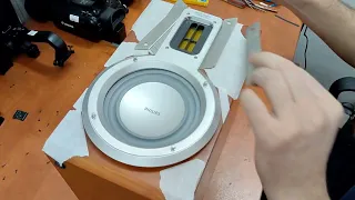 Philips MCD708 Speaker disassembly for repair Разбор колонки для ремонта