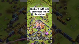 Th15 Anti 2 Star Bases With Link + Replay ||War|Cwl|pushing in (clash of clans)