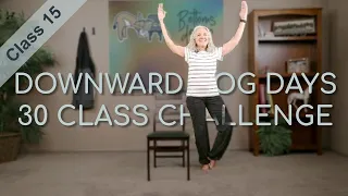 Chair Yoga - Dog Days Class 15 - 28 Minutes Some Seated, More Standing