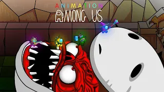 Among Us vs Bridge Worm Inside Pop It Wall - 어몽어스 Animation