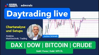 Daytrading & Markttechnik live #dax #dj30 #gold Analyse & CFD Trading am 25.04.2023