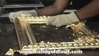 how to apply gold leaf on picture frames