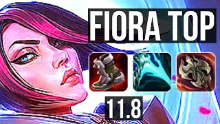 FIORA vs JAYCE (TOP) | 80% winrate, Quadra, 7 solo kills | BR Grandmaster | v11.8