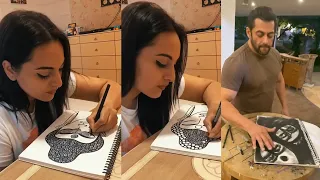 Beautiful Sonakshi Sinha Paints A FANTASTIC Buddha Painting During Lockdown