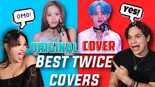 Waleska & Efra reaction to BEST COVER OF EACH TWICE SONG! by K-idols