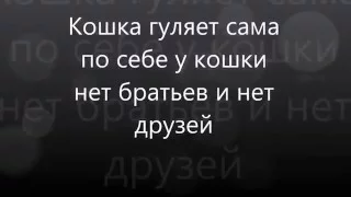 кошка гуляет сама по себе у кошки нет братьев и нет друзей